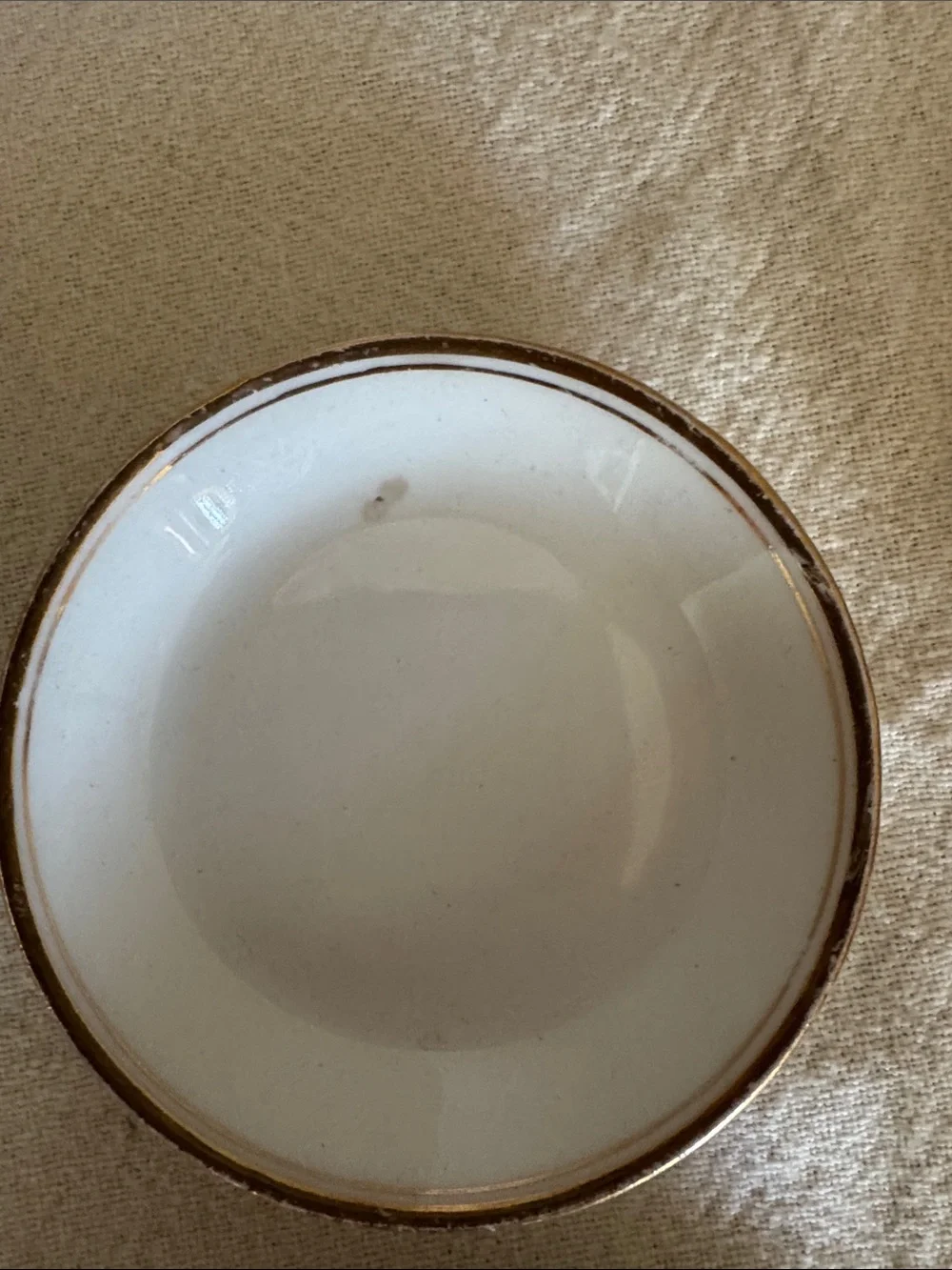 Johnson Brothers White Porcelain Condiment Bowls with Gold Rim - Set of 4 - Picture 4 of 4